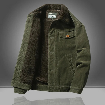 Veste hiver en velours chaud pour homme