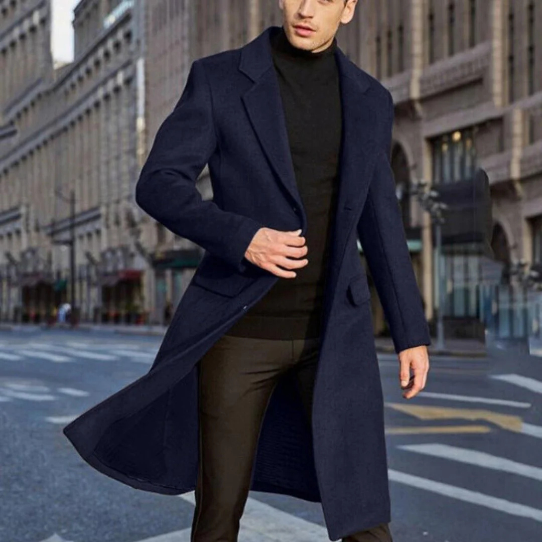 Manteau Homme Hiver Imperméable Long et Chauffant