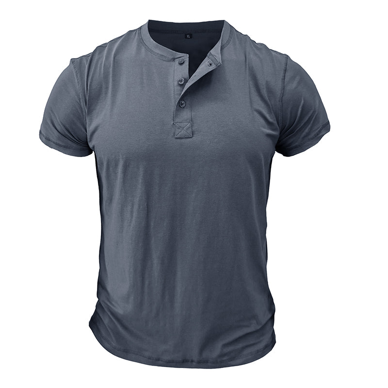 T-shirt Homme Marine Décontracté Manches Courtes