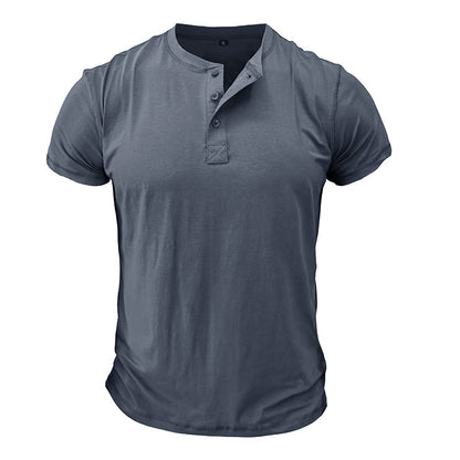 T-shirt Homme Marine Décontracté Manches Courtes