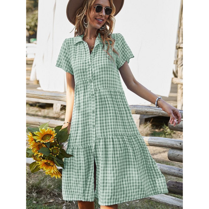 Robe Femme Été Carreaux Colorés