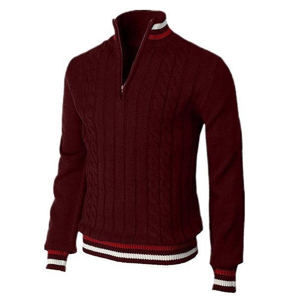 Pull Homme Élégant à Col Montant