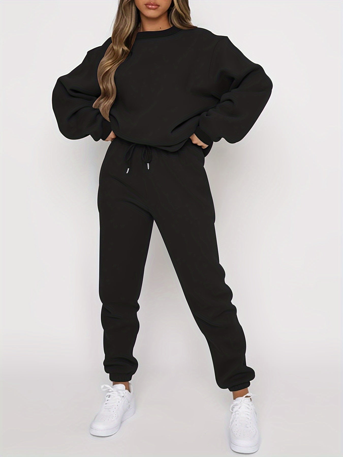 Sweat Capuche Femme Brun Clair Décontracté