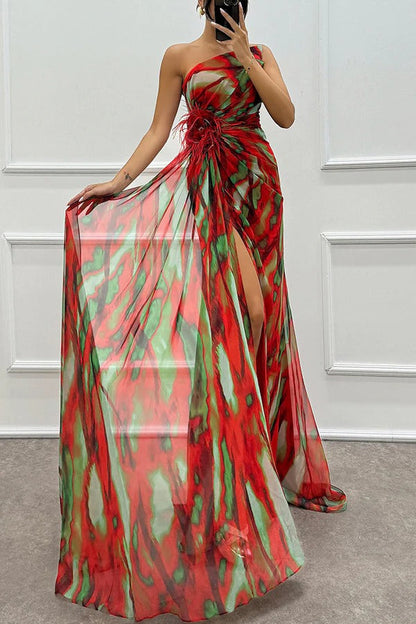 Robe Soirée Épaule Nu Sans Manches Longue Grande Taille