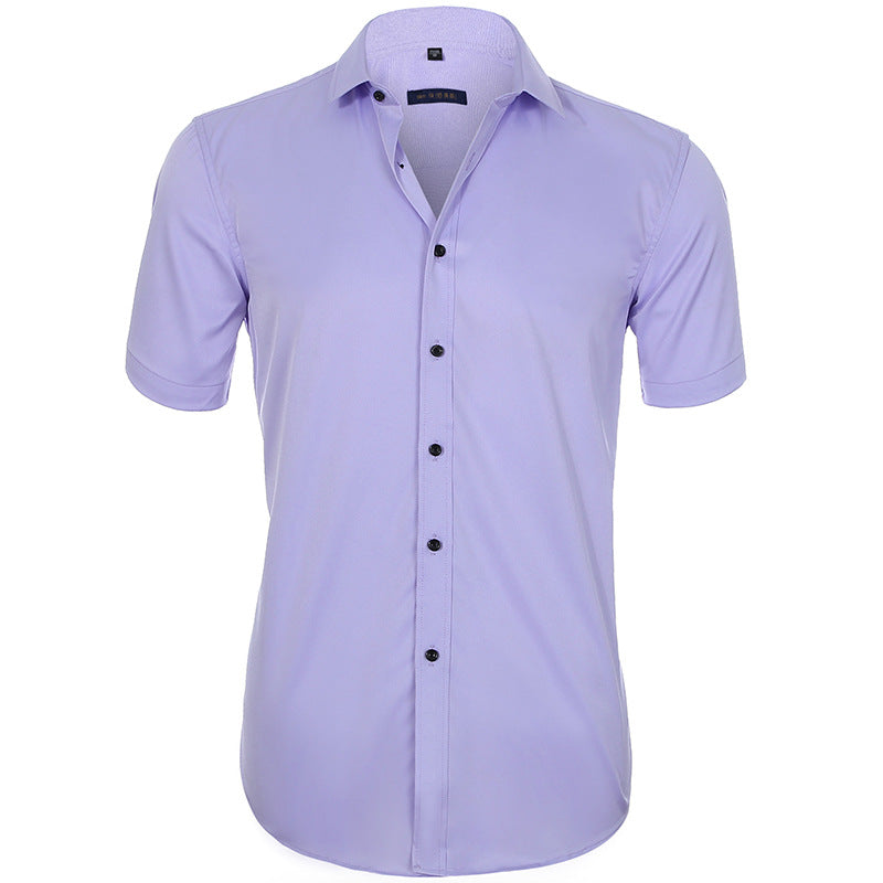 Chemise Homme Manches Courtes Marine Relaxed