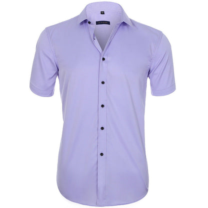Chemise Homme Manches Courtes Marine Relaxed