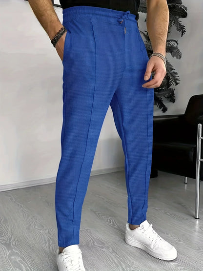 Pantalon Carreaux Slim Fit Élégant