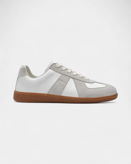 Basket Homme Style Rétro en Cuir avec Semelle en Caoutchouc - BerlinGlamour
