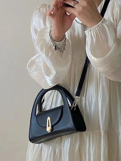 Sac à Main Noir Mini Chic en Cuir
