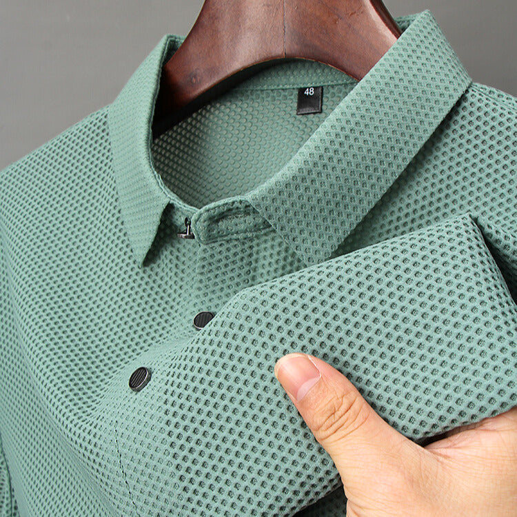 Chemise Polo Homme en Soie Luxe - BerlinGlamour