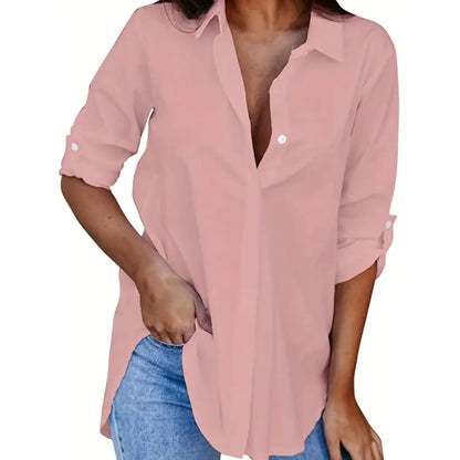 Chemise Féminine Élégante Manches Longues