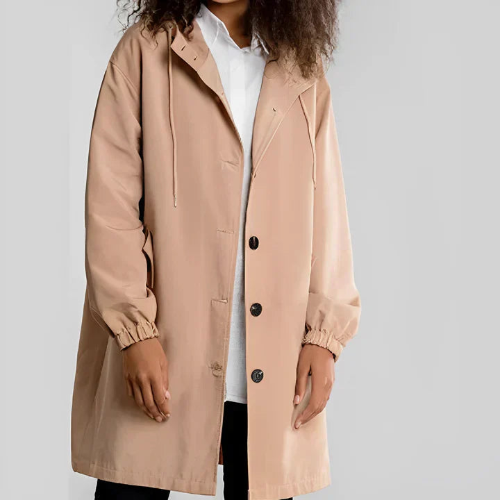 Imperméable Femme Capuche Turquoise Clair