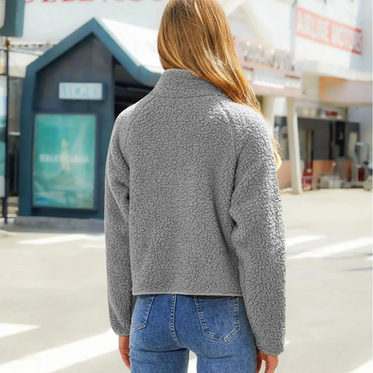 Veste Femme Hiver Douillette et Chaude à Fermeture Éclair