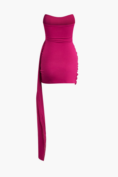 Robe Cocktail Asymétrique Élégante pour Soirée