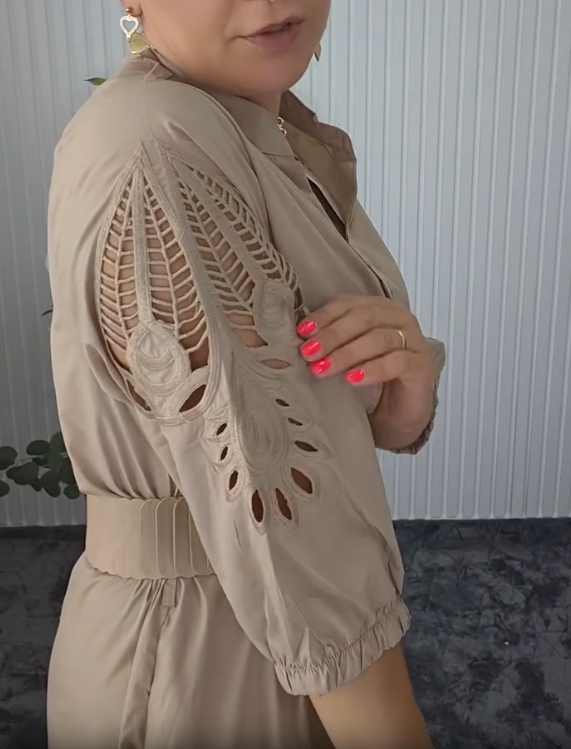 Robe Chemise Femme Midi Ceinturée Coupe Fluide