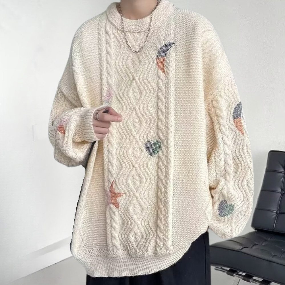Pull Tricoté Homme Décontracté et Confortable
