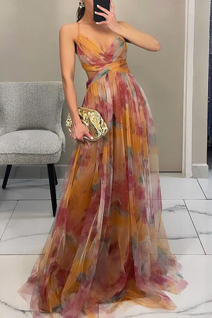 Robe Maxi Femme Tissu Léger Fluide Coupe Élégante