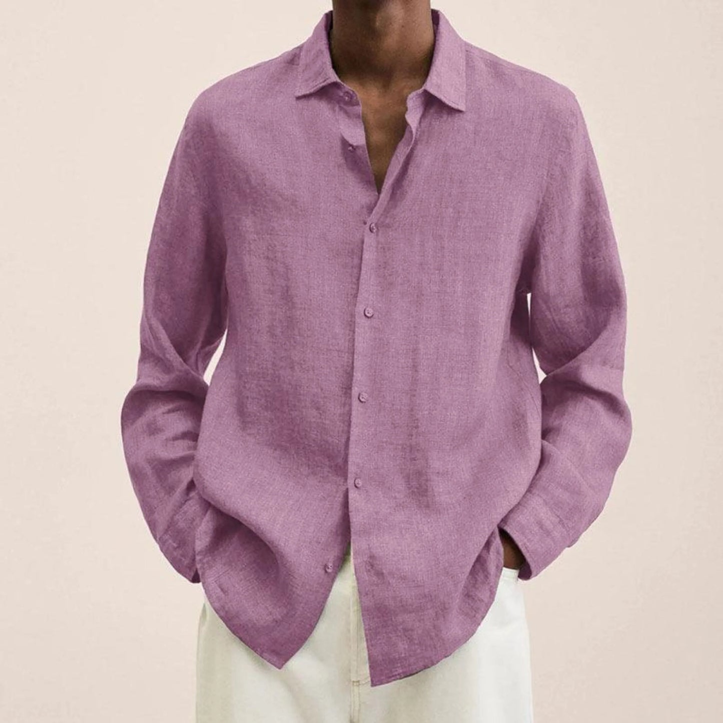 Chemise Homme Lin Naturel | Taille Élégante