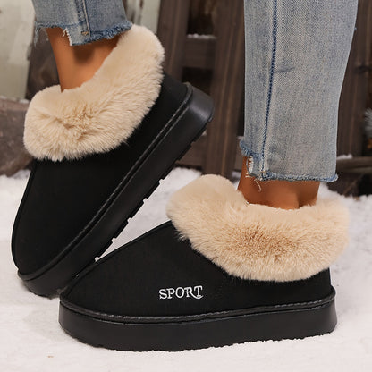 Chaussons Femme Peluche Chauds et Confortables