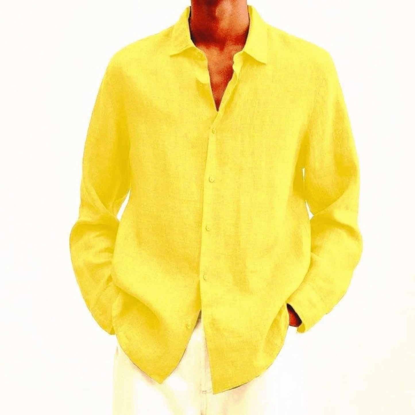 Chemise Homme Lin Naturel | Taille Élégante
