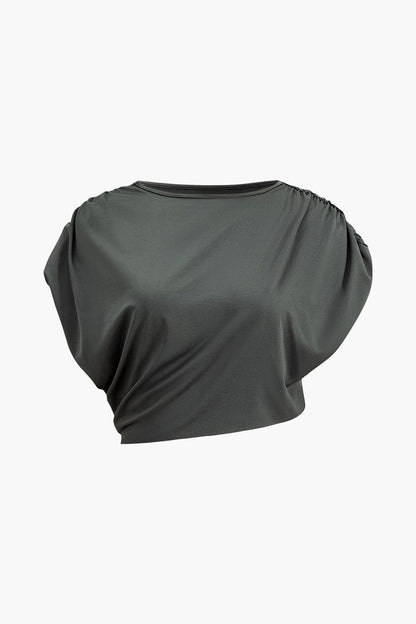 Robe deux pièces élégante avec détails drapés