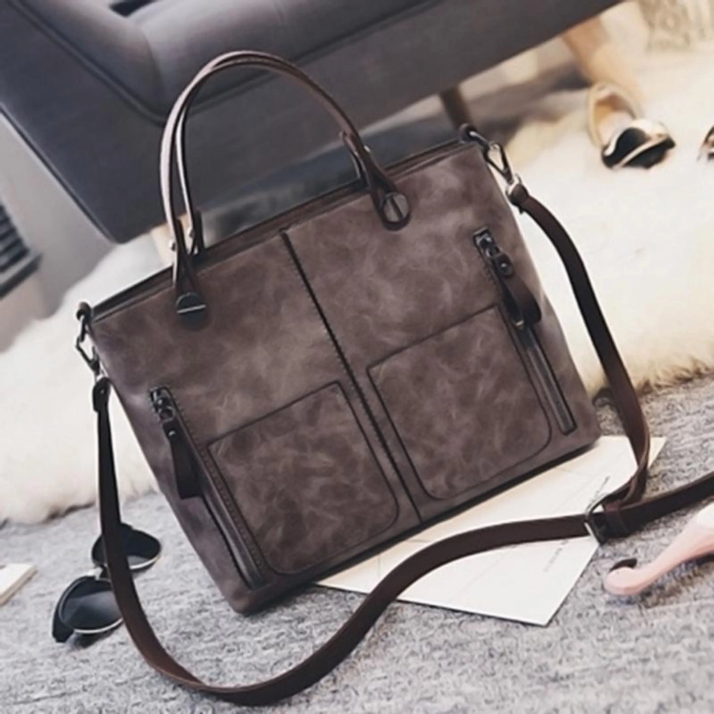 Sac À Épaule Féminin Grande Capacité