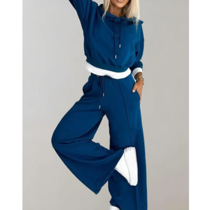 Ensemble Femme 2 Pièces Décontracté | Hoodie Coloré & Pantalon Élégant