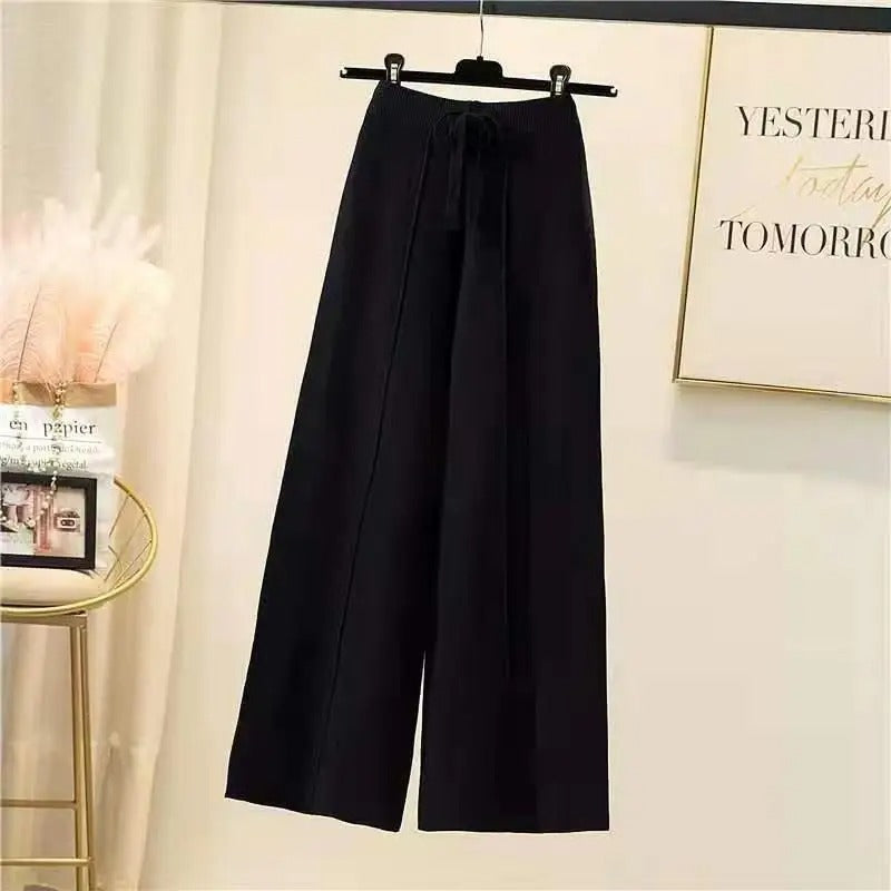 Pantalon Élastique Femme Brun Stretch Confortable