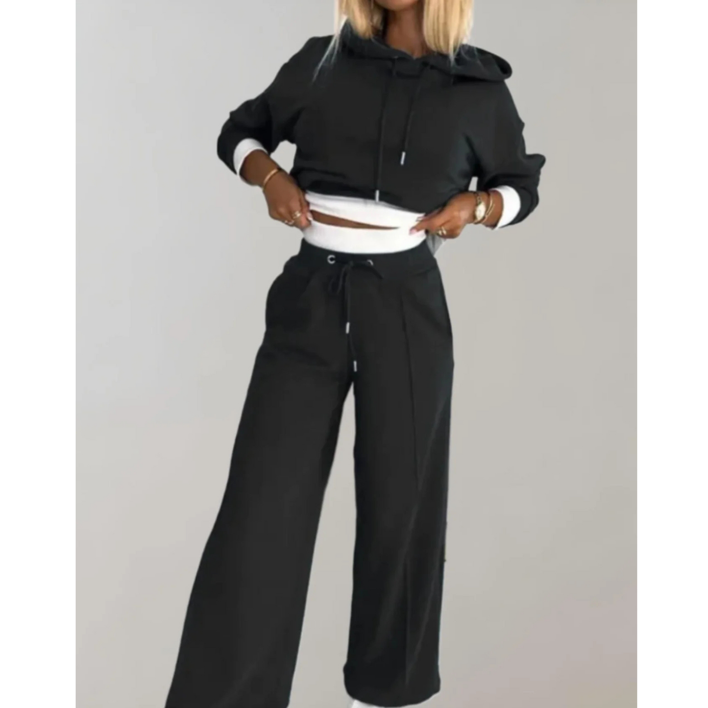 Ensemble Femme 2 Pièces Décontracté | Hoodie Coloré & Pantalon Élégant