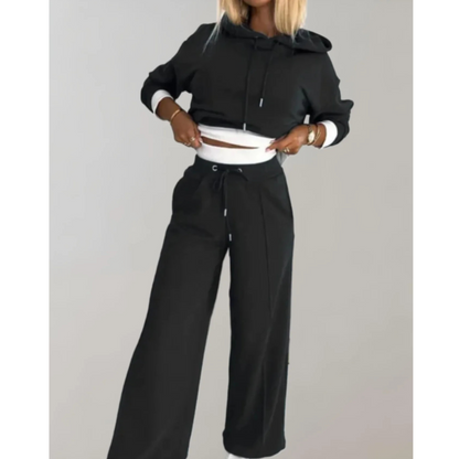 Ensemble Femme 2 Pièces Décontracté | Hoodie Coloré & Pantalon Élégant