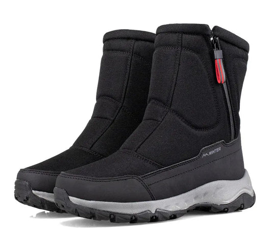 Bottes Hiver Imperméables Chauffantes à Fermeture Éclair - PanierRoyale