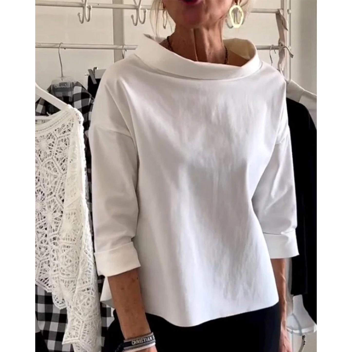 Robe Élégante Femme | Col V et Manches Longues - luxestyle