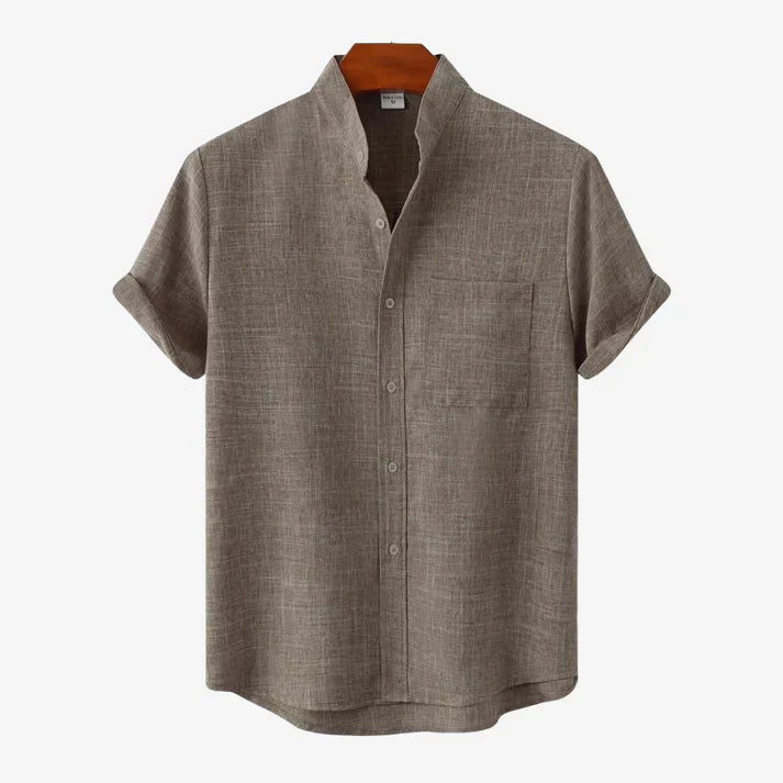 Chemise Homme Lin Blanc Classique