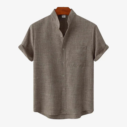 Chemise Homme Lin Blanc Classique