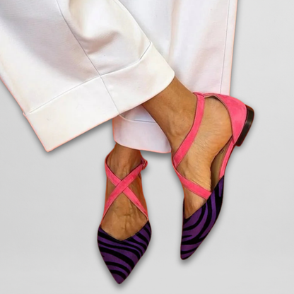 Chaussures Ballerines Femmes Lacets Décontractées et Chic