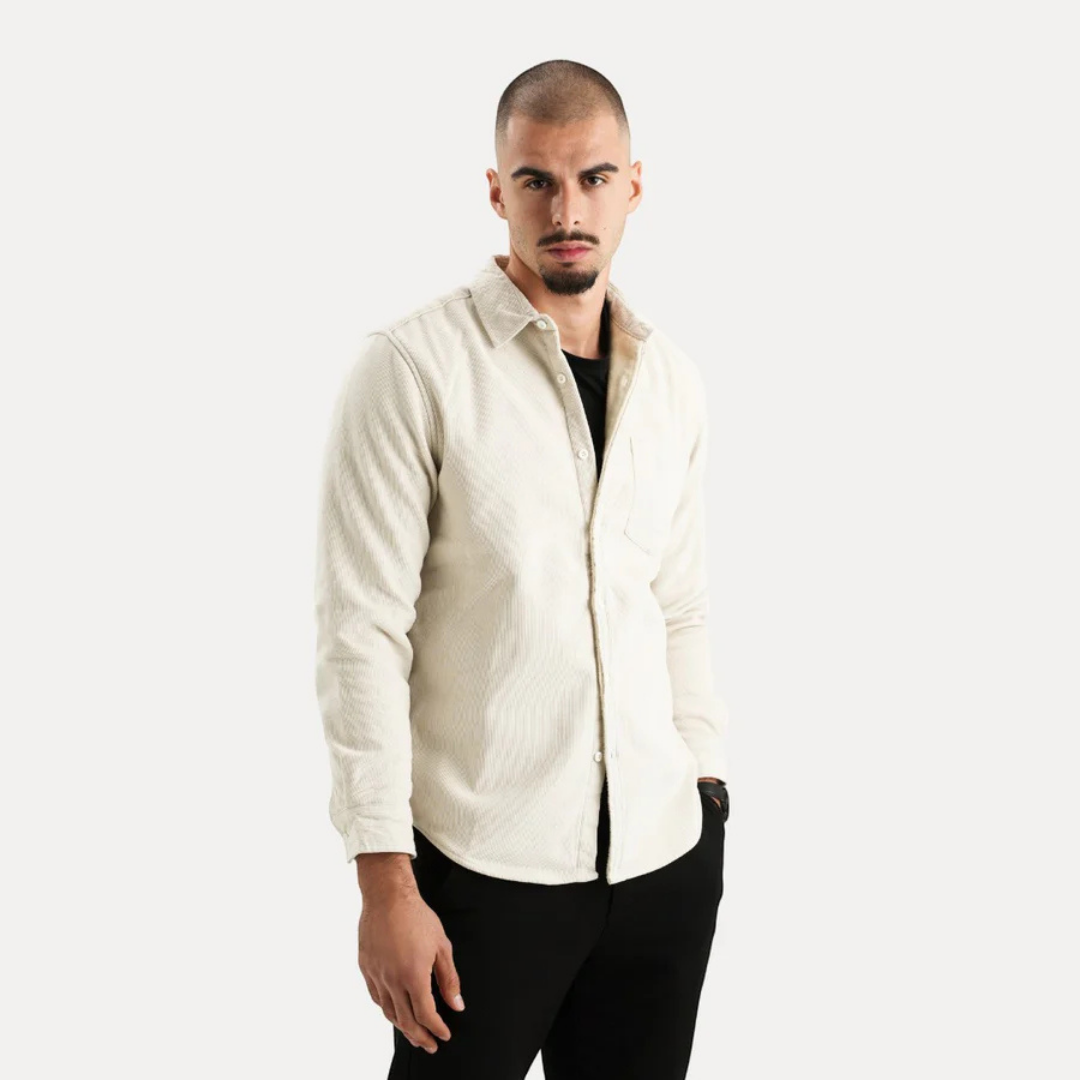 Chemise Homme Velours Marine Chic et Élégante