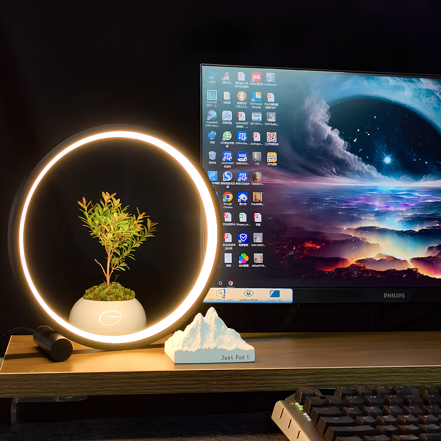 Lampe de chevet LED Design Intensité réglable Moderne