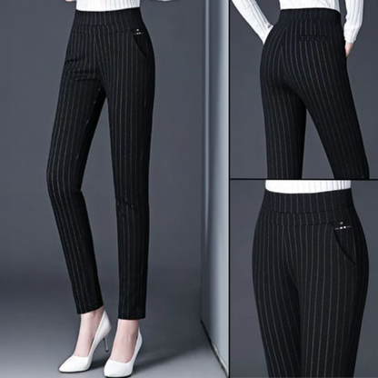 Pantalon Féminin Taille Haute Élastique