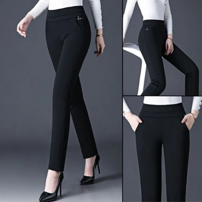 Pantalon Féminin Taille Haute Élastique