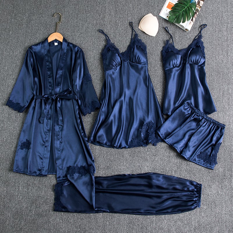 Ensemble de nuit Femme Satin glacé Deux pièces