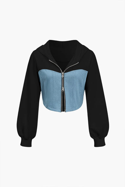 Ensemble Sport Femme 2 Pièces Denim Mode