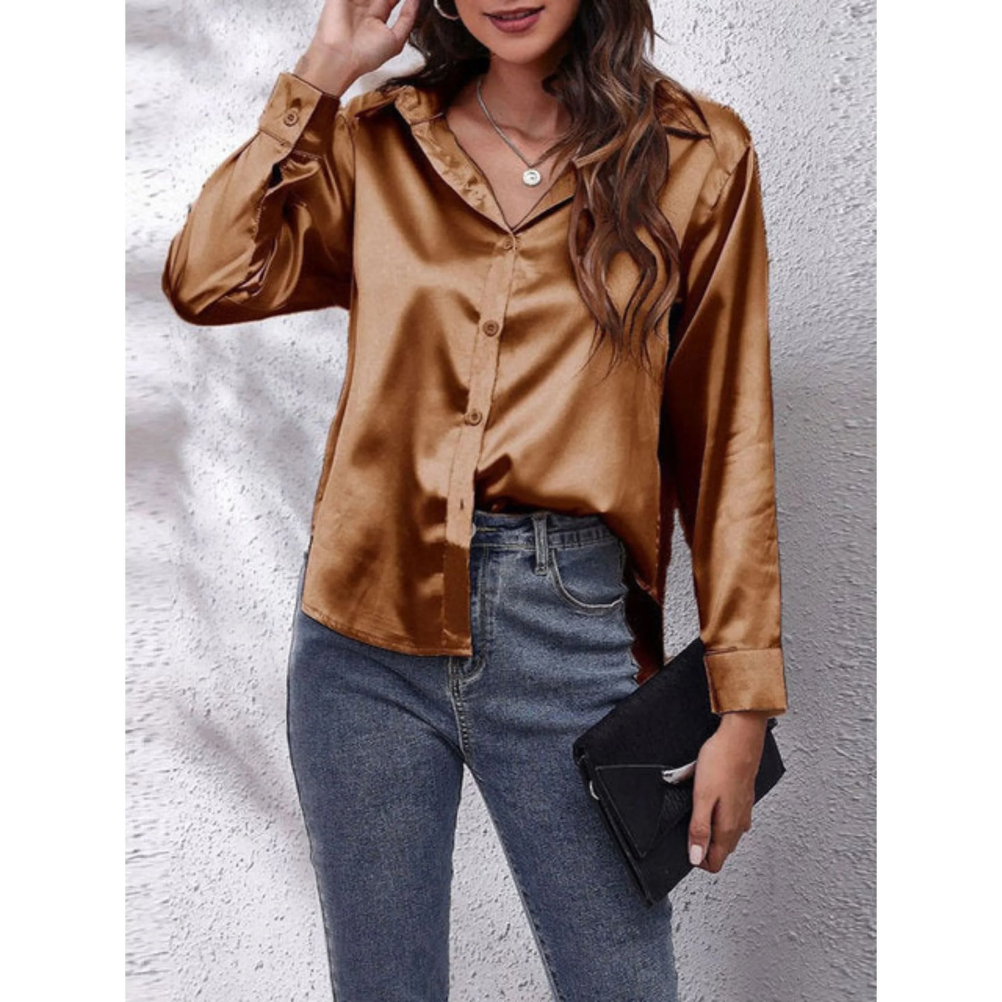 Chemise Femme en Soie Luxe pour Femme élégante