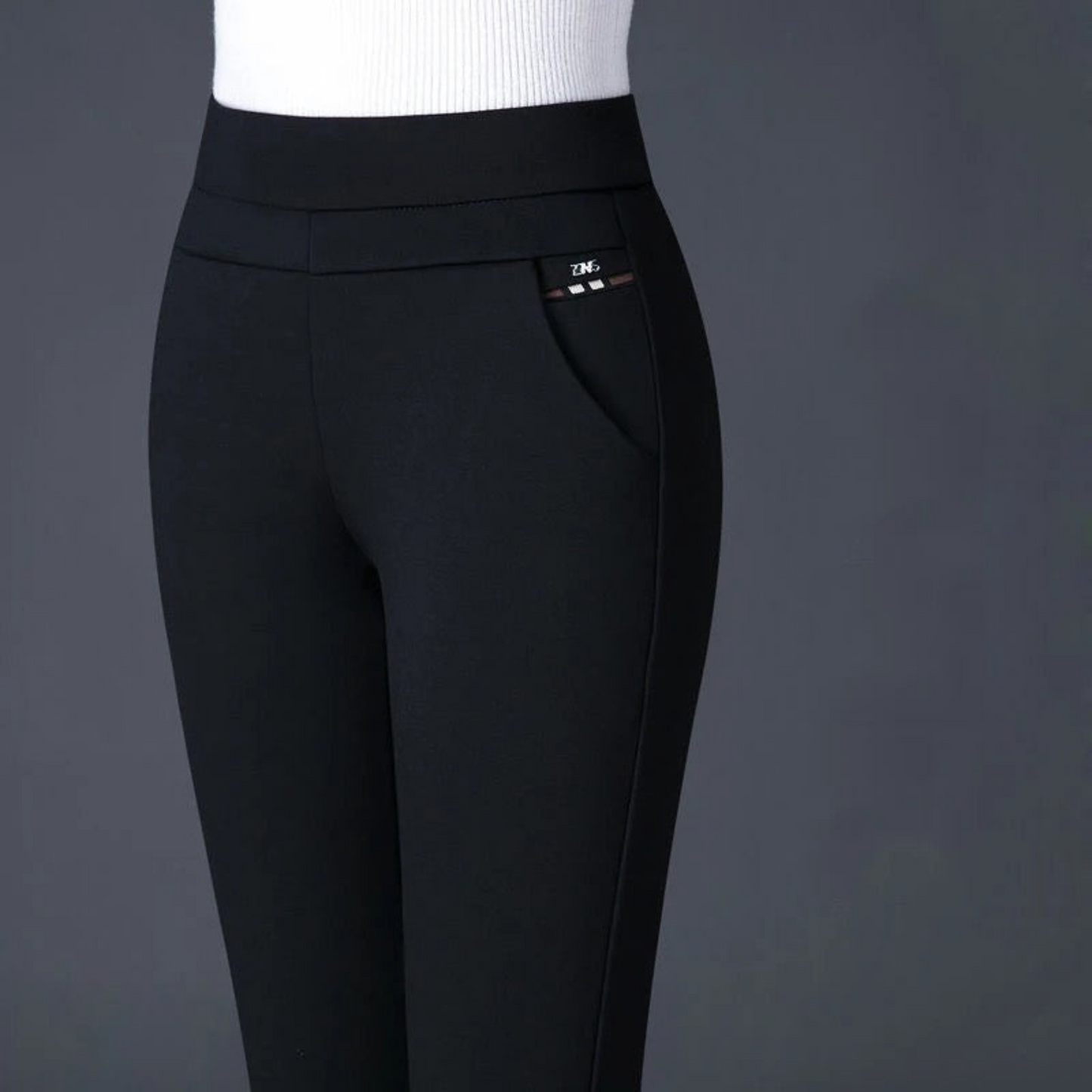 Pantalon Féminin Taille Haute Élastique - luxestyle