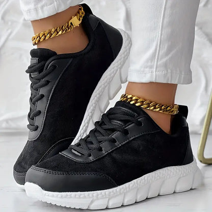 Baskets Femmes Blanc Nubuck Raffinées