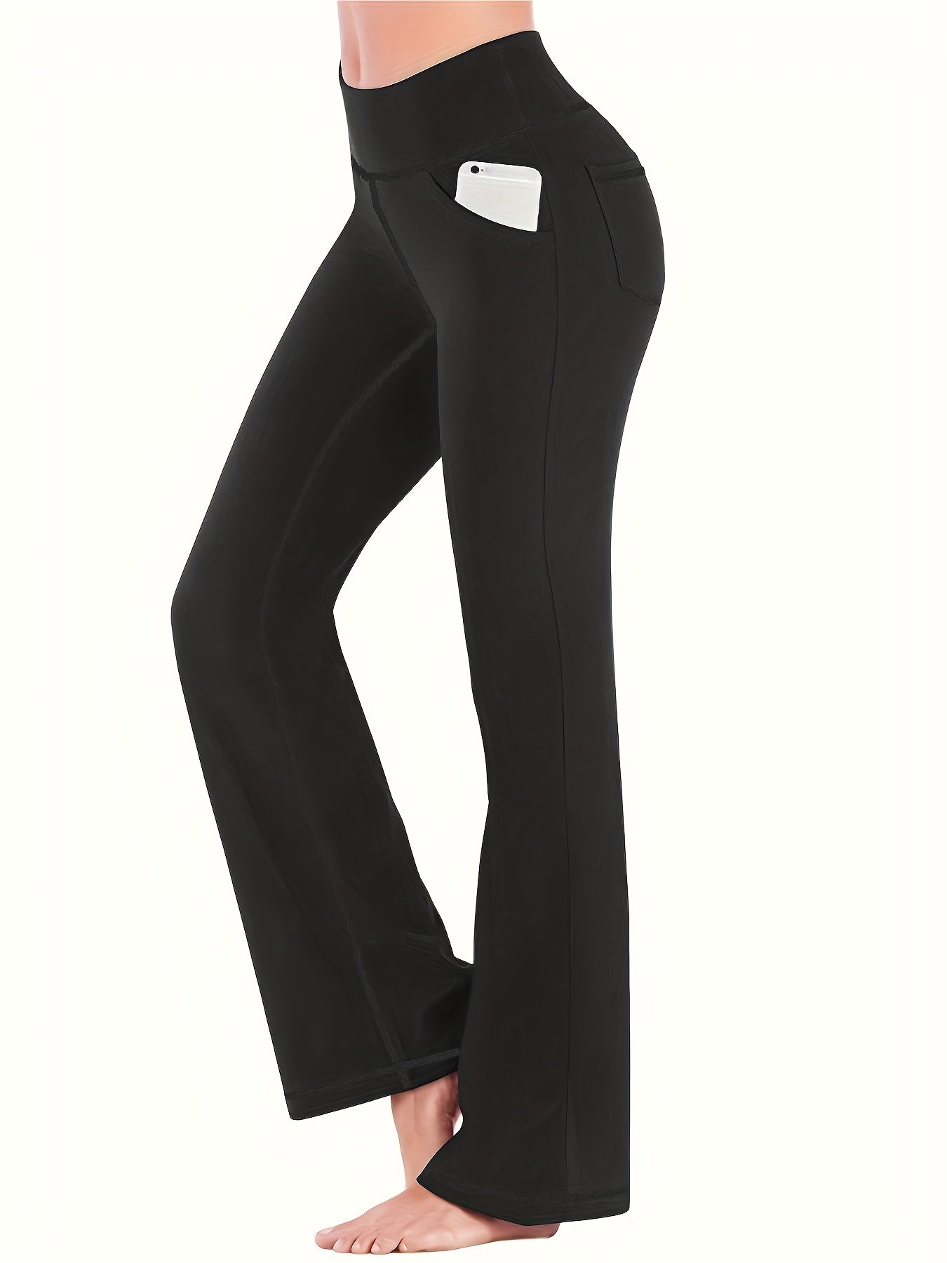 Pantalon Yoga Élargi Taille Haute Confortable