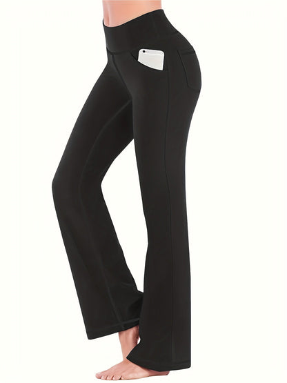 Pantalon Yoga Élargi Taille Haute Confortable