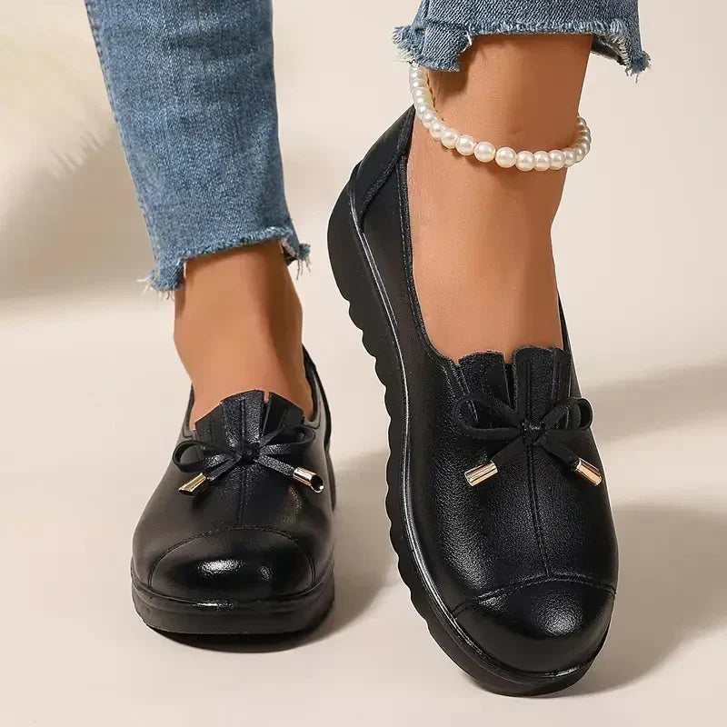 Mocassins Femme Semelle Souple Coupe Classique À Enfiler