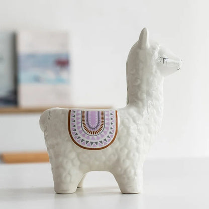 Pot de fleurs en céramique animal modèle élégant