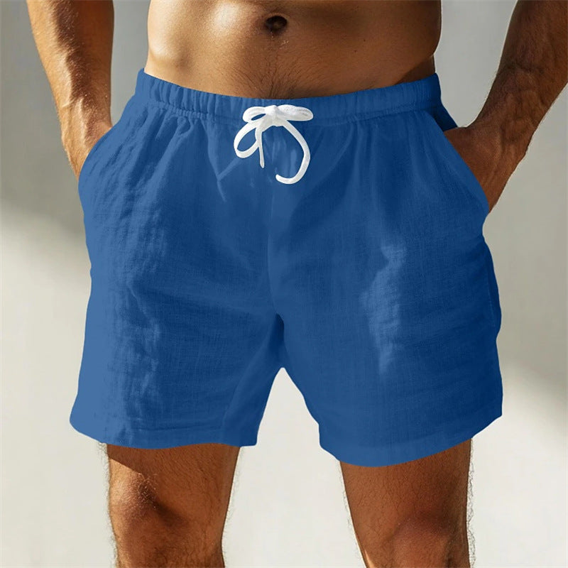 Short Homme Lin Coton Confortable pour Été