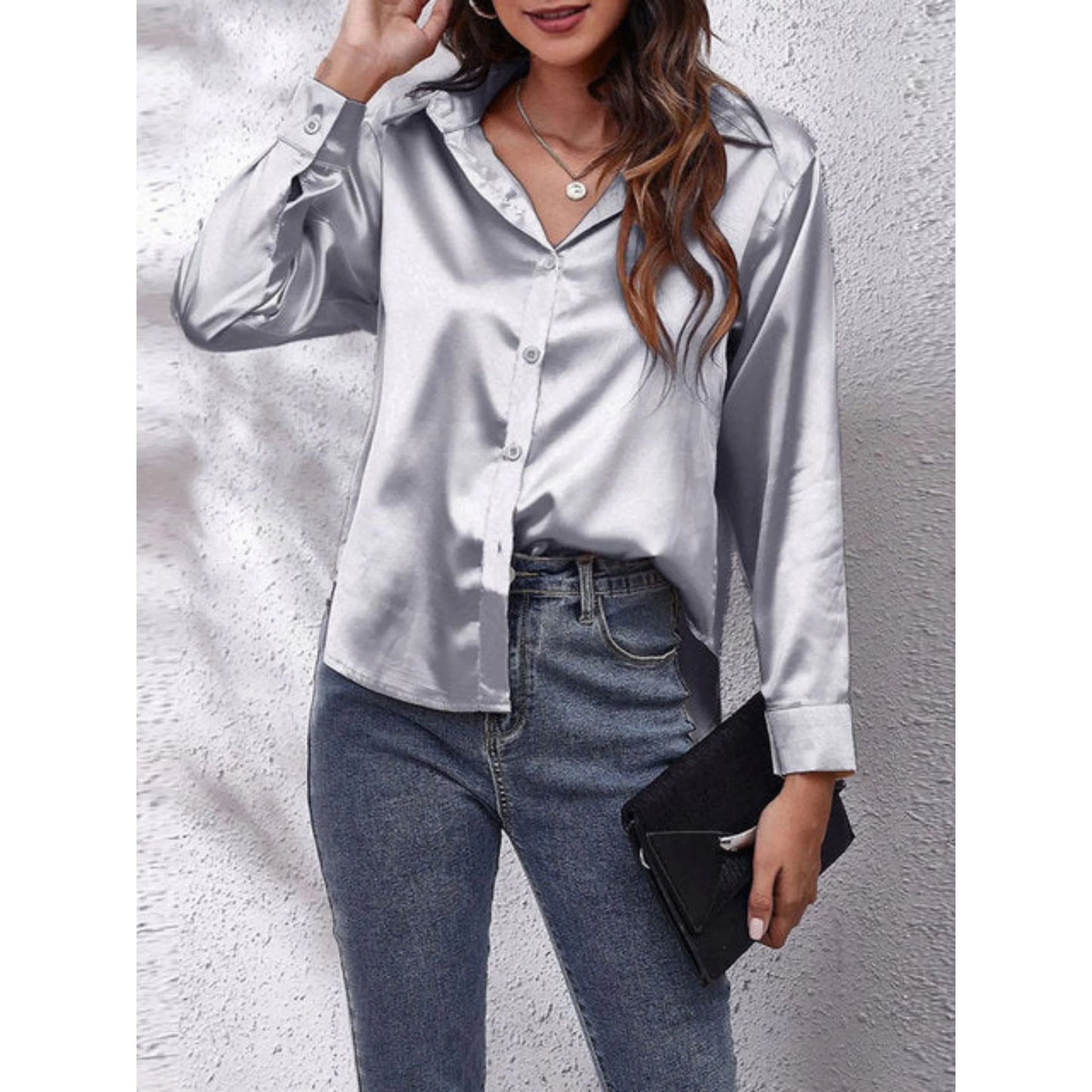 Chemise Femme Élégante en Soie